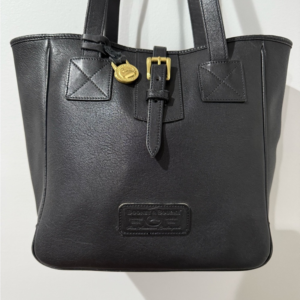 Dooney & Bourke Women's Large Shoulder Bag Tote Shopper Black Leather N - Picture 2 of 16